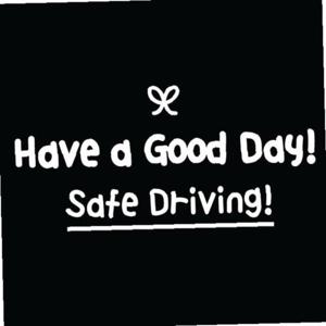 자동차 초보운전 아기스티커_have a goodday 안전운전