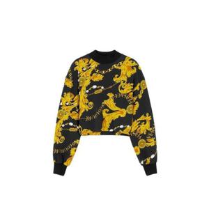 26 SS 베르사체 진 쿠튀르 바로코 코튼 크롭 스웨트셔츠 G89 75HAI311FS111