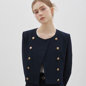 [씨씨콜렉트] (SET-UP)골드 버튼 크롭 자켓_C262MSF233