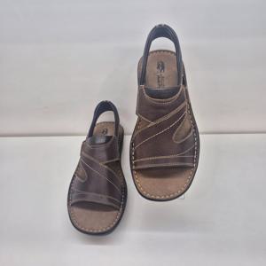 [허시파피]남성  쿠션좋은 경량 천연 소가죽  샌들 MM012_HDD