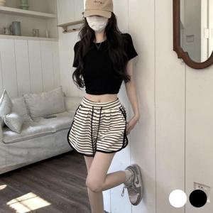 비치반바지 잔스트라이프 옆라인 반바지 URD-340