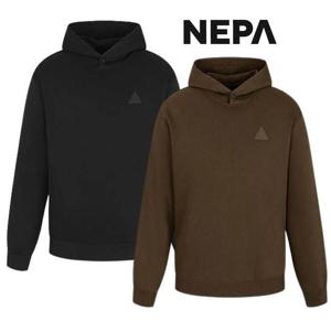 7JF6065 공용 로고 와펜 후드 티셔츠 (루즈핏)