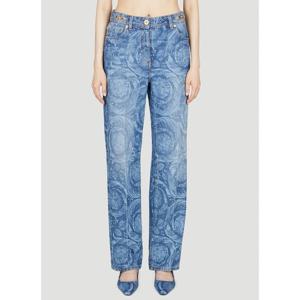 26 SS 베르사체 Barocco 바로코 프린트 레귤러핏 데님 진 1011519 1A10029 1D030