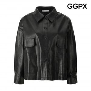 [GGPX] 아웃 포켓 페이크 레더 자켓 (GQ3JK016F)