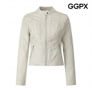 [GGPX] 시크 라인 페이크 레더 자켓 (GQ3JK019F)