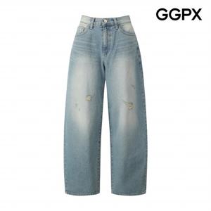 [GGPX] 빈티지 워싱 데미지 데님 팬츠 (GQ3PT033F)