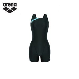 아레나 A5SL1LH01 BLK 카이아 여성 U백 3부 반신 실내 수영복