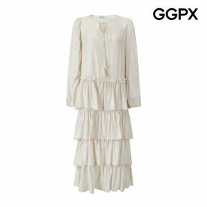 [GGPX] 보헤미안 캉캉 수술 원피스 (GQ3OP008F)
