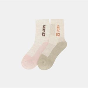 [네파여성 이지 트레킹 단목 양말 (2족세트) 7L28315