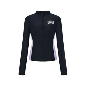 (A5BL1PQ06_BLK) 여성 러쉬 레귤러핏 집업 래쉬가드