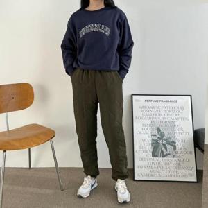 여자패딩바지 코타 여자 퀼팅 조거 패딩바지 SD-221174