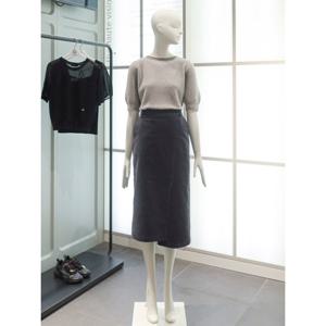 슬릿 포인트 벨루어 스커트(Z254MSD020)