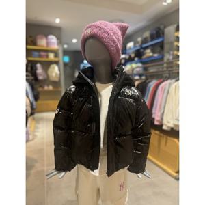 MLB키즈 프리즘 걸스 글로시 모노그램 숏패딩 (7FDJM0956BKS)