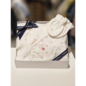 [블루독베이비] 26SS봄신상(PH)리프플라워배내저고리손싸개세트 (24617000003005) 2461700000