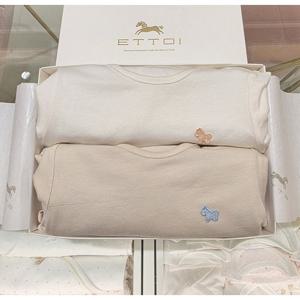 (에뜨와) (쌍둥이백일돌선물)모리7부내의(2종세트) (07T35760T) (유아 출산 백일 돌선물 조카선물)