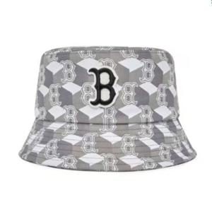 MLB모자 PQJ 3AHTM033N-43GRS 공용 큐브 모노그램 버킷햇