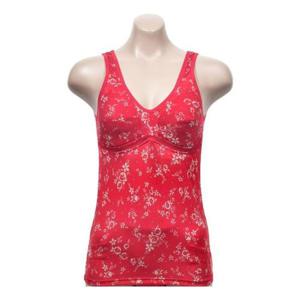 꽃무늬 노몰드 노와이어 여성 브라 런닝 캡내장 나시