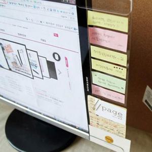 명함꽂이 모니터 모니터부착판 메모보드 모니터부