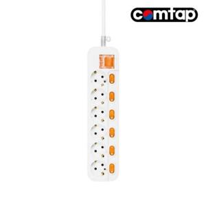 콤탭 메인개별스위치 멀티탭 6구 10m