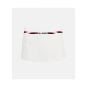 미우미우 플리츠 미니스커트 P00710220