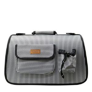 강아지가방 천국 스포츠 이동가방 줄무늬그레이 M