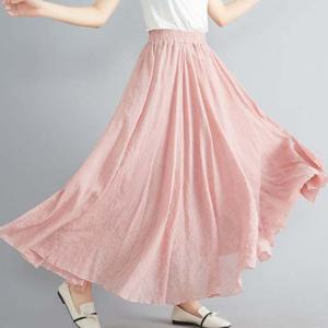 G124007_사랄라 허리밴딩 롱스커트