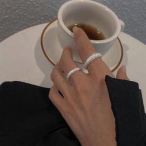 은반지효능 ksr 실버 개폐 조절 반지 은반지 쌍반지 S925 세트