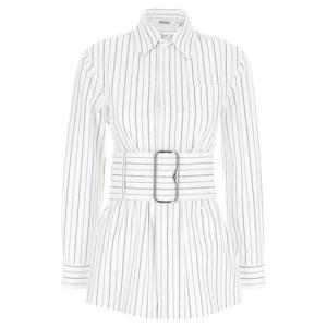 버버리 레귤러 핏 스트라이프 코튼 셔츠 스트링 콜 8103514STRIN