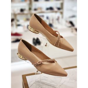 DAKS 닥스 여성 2CM 양가죽 플랫 펌프스 DLF2301 LS34 베이지