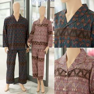 섬세하고 고풍스러 컬러감 실크 스판 파자마 긴팔 잠옷 택 VPA4360W