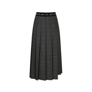 JJ지고트 레터링 밴딩 울 체크 스커트 GN8A0SKR2