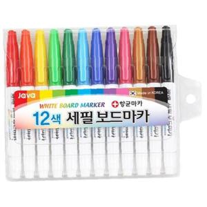 자바 java 12색 세필 보드마카