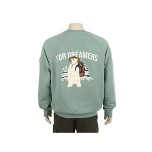 지프  아플리케 캠프곰 맨투맨  JP1TSU842