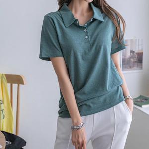 [나크21] (55~120) 카라넥 버튼업 반팔티 KO12-T-23 /빅사이즈