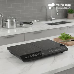 [인덕션과 하이라이트를 하나로] 키친아트 3400W 하이브리드 전기레인지 KWS-2050
