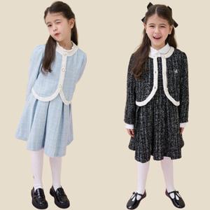 [빈폴키즈] 26SS 클래식 트위드 원피스 & 재킷 세트 (2종 택1)