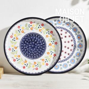 [프라카] 폴란드풍 도자기 원형 플레이트 22cm