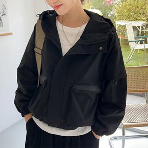 [시크폭스] [made]더블지퍼 하이넥바람막이점퍼_33WB1764