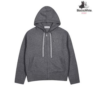 [블랙앤화이트] 여성 후드 니트 가디건 2834LXKW_GREY