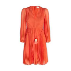 짐머만 미디 원피스 6908DRWON RED