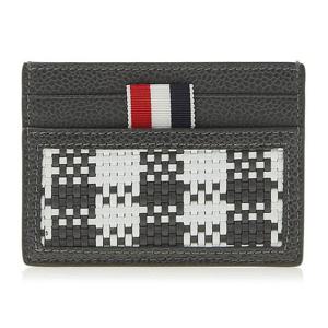 [톰브라운] 남성 체크 위빙 싱글 카드 홀더 MAW321A 07926 025