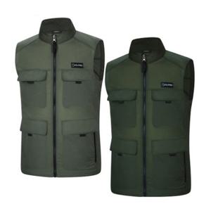 [콜핑]LD08 남자 봄 멀티포켓 낚시 등산 집업조끼 KVV7168M