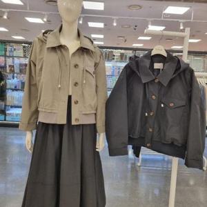 라티움 HC34 봄,가을시스템시보리후드루즈핏숏점퍼 T2513JP01