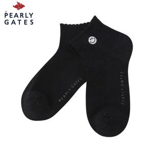 [파리게이츠] 여성 스마일 자수 글리터 프릴 단목 양말