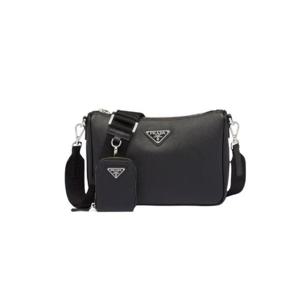 프라다 사피아노 레더 숄더백 블랙 2VH113-9Z2-F0002