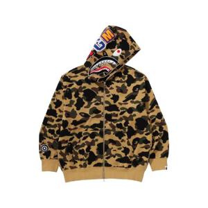 베이프 퍼스트 카모 자카드 샤크 후드 옐로우 0ZXSWM115304O