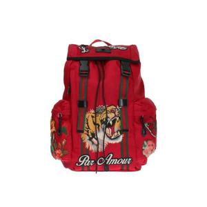 구찌 테크노 캔버스 호랑이 자수 백팩 레드 429037-K1NAX-6494