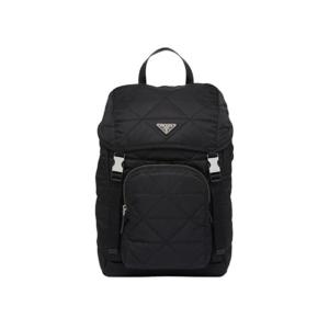 프라다 탑스티칭 리나일론 백팩 블랙 2VZ135-2DGW-F0002