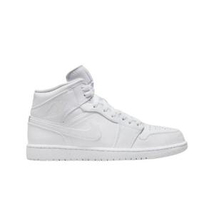 조던 1 미드 트리플 화이트 2022 554724-136