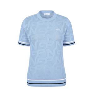 [핑]여성   메쉬 라운드 반팔스웨트   121E2SR351_BL_YS